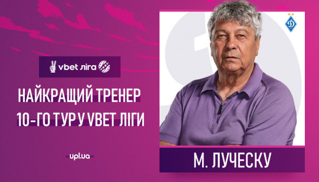 Луческу - найкращий тренер туру чемпіонату України з футболу