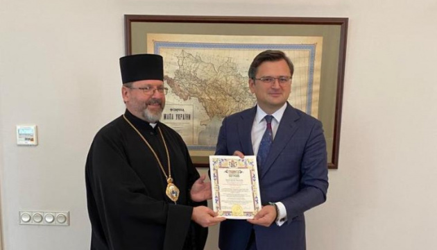 Kuleba meets with head of Ukrainian Greek-Catholic Church 