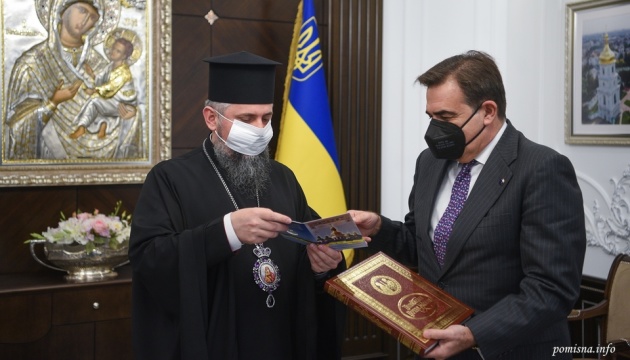 Treffen in Kyjiw: Metropolit Epifanij und EU-Kommissionsvizepräsident Schinas sprechen über Religionsfreiheit