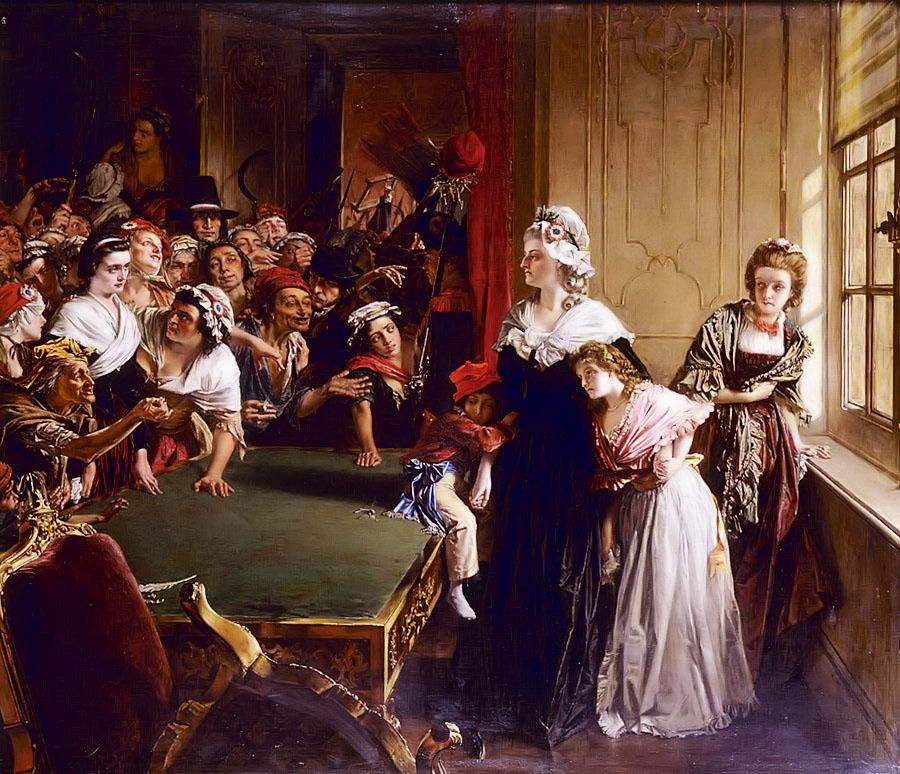 Марія-Антуанетта захищає дітей під час штурму палацу Тюїльрі