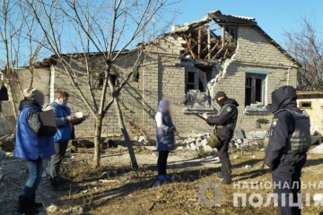 Destroyed and damaged houses: Russian-led forces shell Nevelske