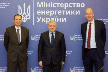 Galushchenko y el liderazgo del BERD discuten la financiacion de proyectos de descarboización 