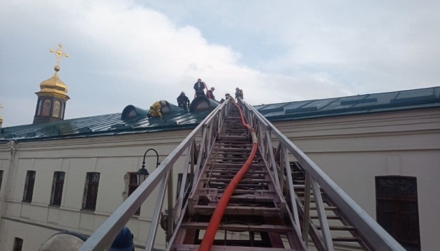 У майстерні Києво-Печерської Лаври сталася пожежа