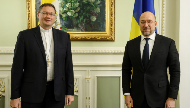Shmyhal meets with newly appointed Apostolic Nuncio to Ukraine