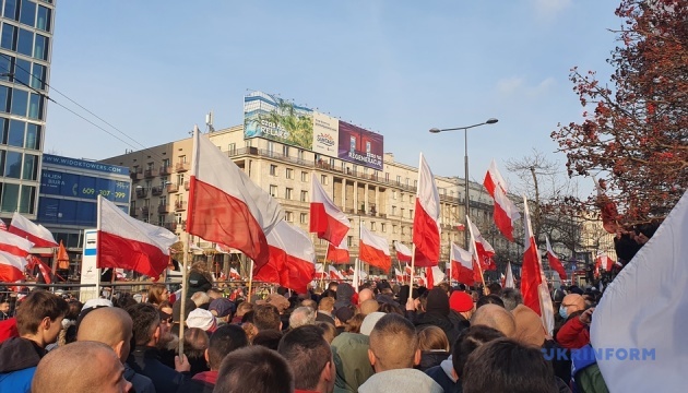 Марш Незалежності у Варшаві зібрав близько 100 тисяч учасників