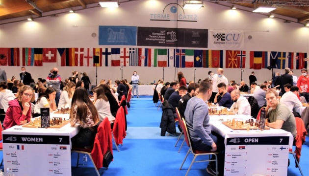 Українські шахісти обіграли Росію і стали лідерами на командному чемпіонаті Європи
