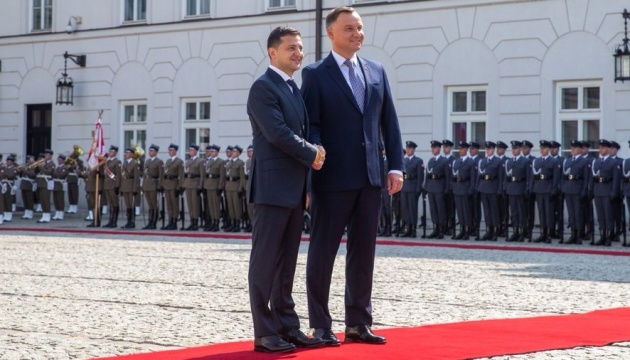 ゼレンシキー大統領、ポーランド大統領と地域情勢を協議