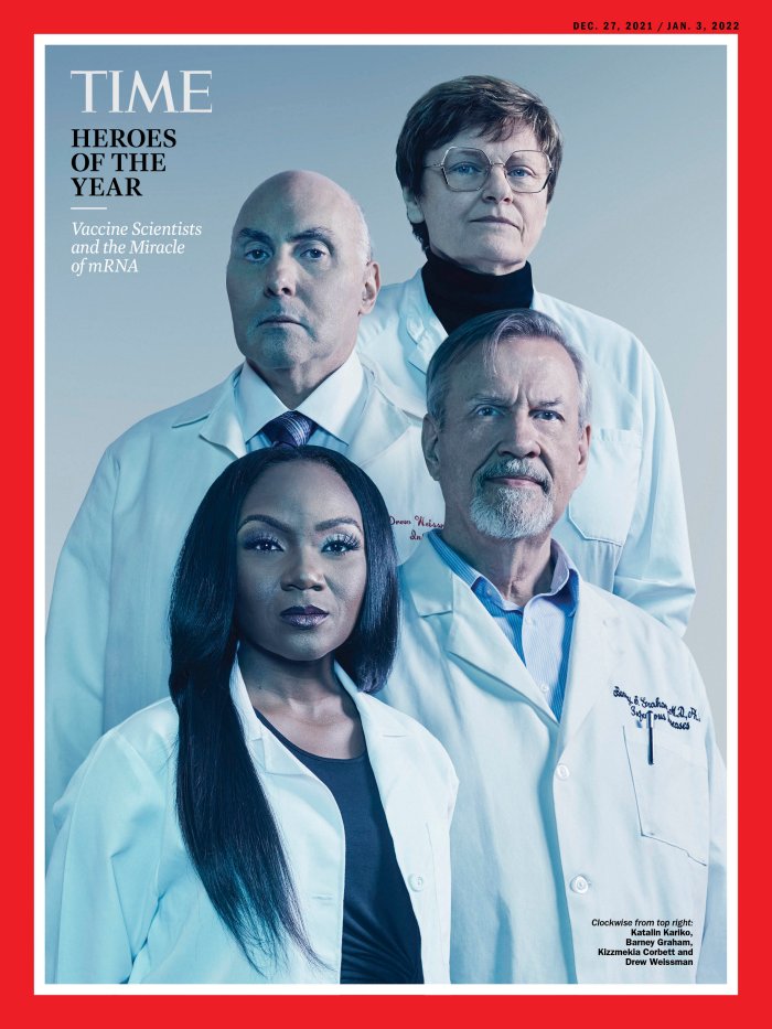 Журнал Time назвав «Героями року» творців вакцин проти COVID-19