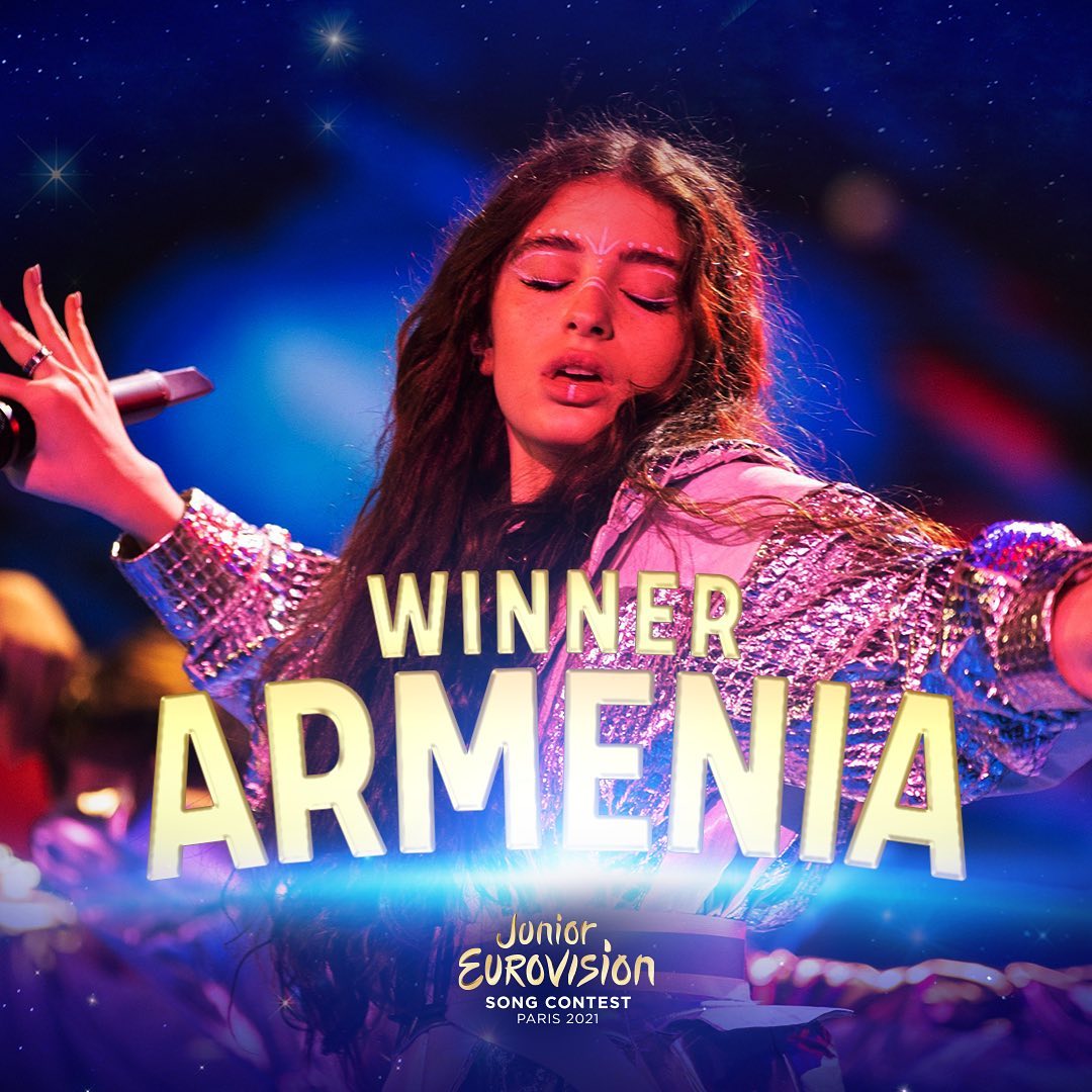 Junior Eurovision 2021 Armenia declared winner