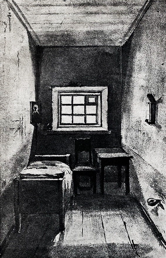 Камера в Будинку попереднього ув'язнення, Санкт-Петербург, малюнок В.Г.Короленка
