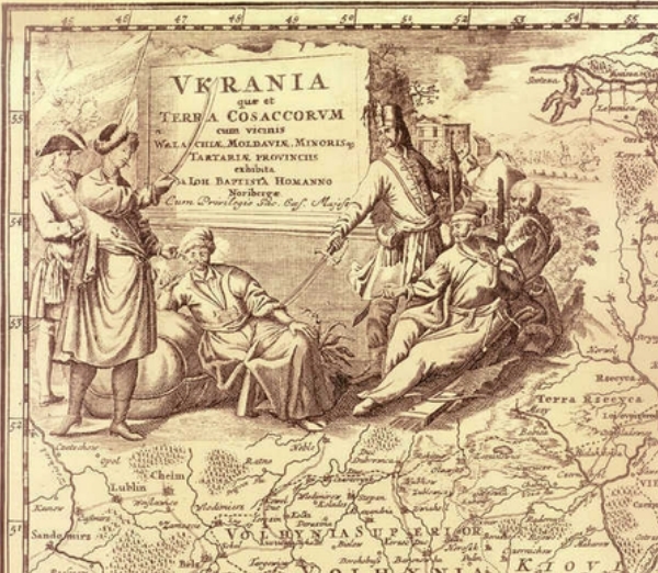Йоганн-Баптист Гоманн. Мапа України. 1716