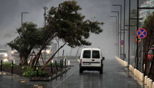 Повалені дерева, зірвані дахи та закритий аеропорт: в Анталії посилився ураган