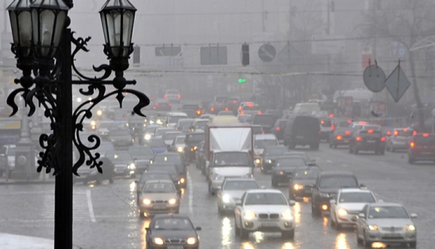 Крижаний дощ у Києві: повалені дерева і затори, у роботі транспорту стався збій