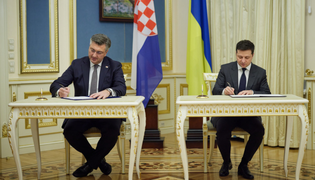 Ukraina i Chorwacja podpisały deklarację o europejskiej perspektywie