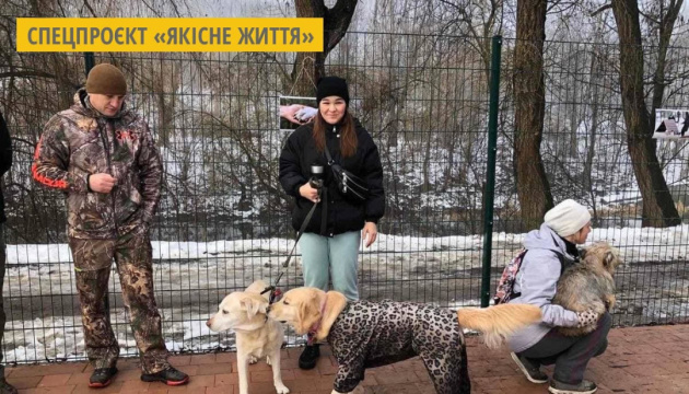 У Тернополі відкрили мультифункціональний майданчик для вигулу собак