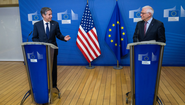 Blinken y Borrell acuerdan acciones conjuntas de Estados Unidos y la Unión Europea para apoyar a Ucrania