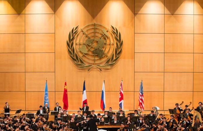 Прапори ядерних держав в ООН