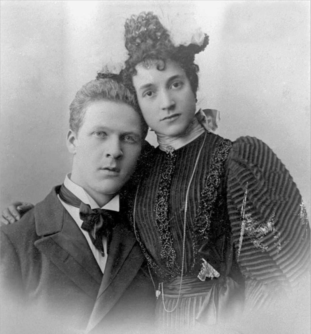 Федір Шаляпін та його дружина Іола Торнагі, 1897 р.