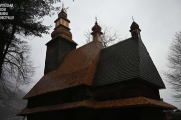 Unique wooden church of 17th century restored in western Ukraine