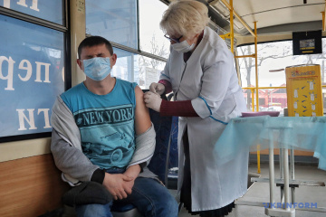 In Ukraine binnen eines Tages mehr als 23.000 gegen Covid-19 geimpft