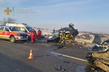 In Region Charkiw Verkehrsunfall mit drei Toten, zwei Kinder im Krankenhaus