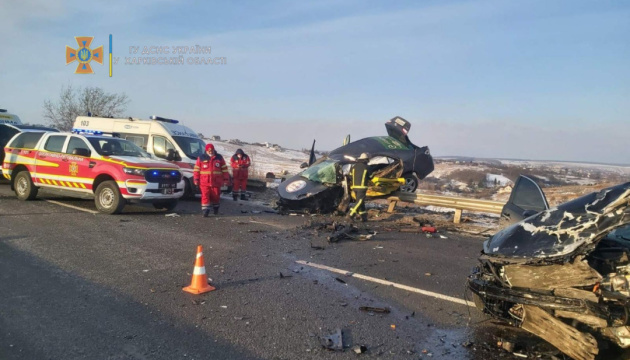 In Region Charkiw Verkehrsunfall mit drei Toten, zwei Kinder im Krankenhaus