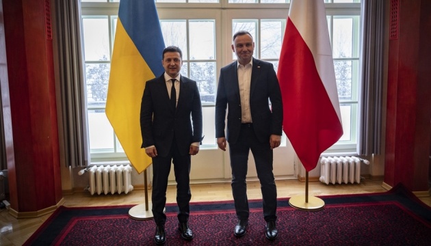 Zelensky, Duda hold face-to-face talks