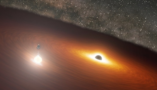 Телескоп NASA показал «орбитальный танец» гигантской черной дыры