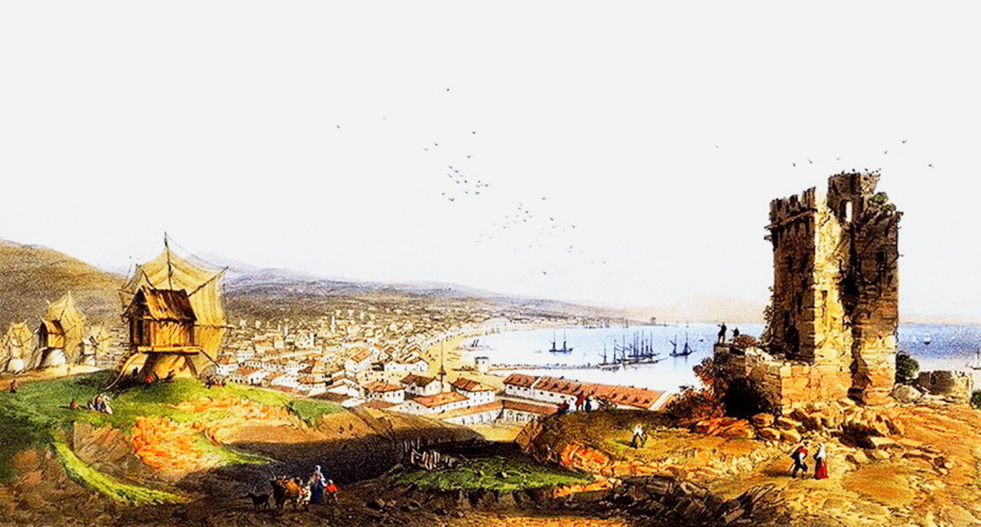 Карантинний пагорб і гавань Кафи (Феодосії), 1799 р.