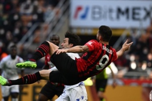 Серия А: «Милан» минимально победил «Сампдорию» и возглавил таблицу