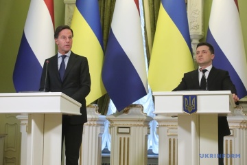 Zełenski i Rutte przeprowadzili konferencję prasową