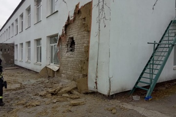 Occupiers shell Stanytsia Luhanska, damaging kindergarten. Two civilians injured