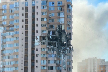 Sytuacja dotycząca rosyjskiej inwazji: Rakieta uderzyła w budynek mieszkalny przy ulicy Łobanowskiego w Kijowie