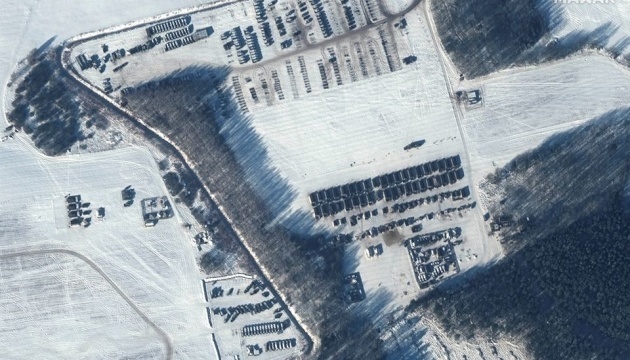 New satellite images show Russian troops near Ukraine's border with Belarus