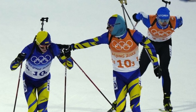 Українські біатлоністи стали дев'ятими в естафеті пекінської Олімпіади