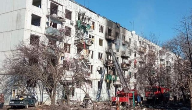 In Chuhuiv, enemy shell hit apartment building, killing a boy 
