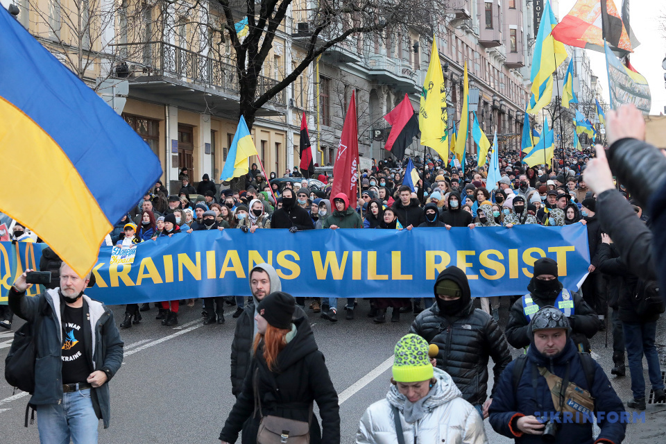 В Киеве прошел Марш за Украину / Фото: Геннадий Минченко. Укринформ