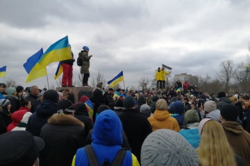 Kherson c'est l'Ukraine ! Rassemblement de masse organisé dans la ville