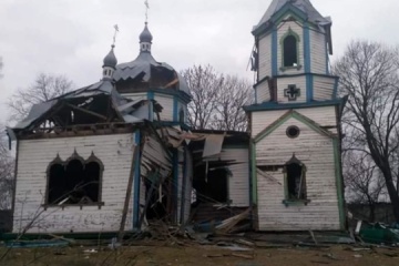 ロシア占領軍の攻撃で１９世紀の教会が損壊