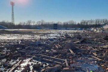 Russische Invasion: In Tschernihiw bombardierten Invasoren ein Stadion und eine Bibliothek