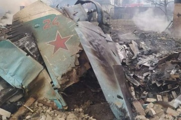 Russian plane destroyed, another one shot down over Kyiv region