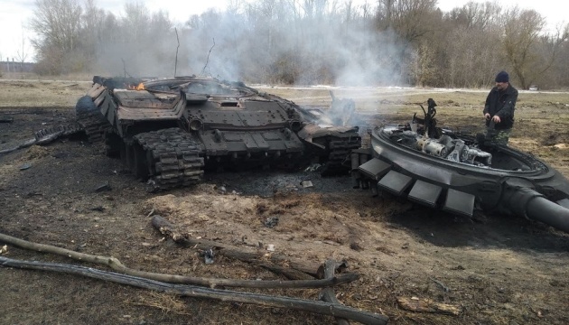 На Полтавщини українські військові знищили колону російської техніки