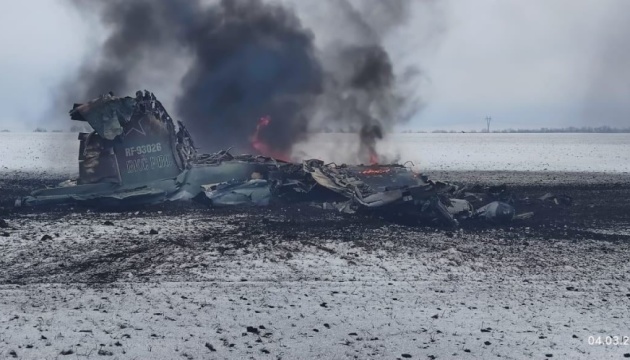 Ukrainian defenders already destroy 105 Russian planes