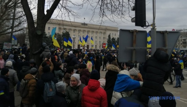 Херсон - це Україна! У місті проходить велелюдна акція