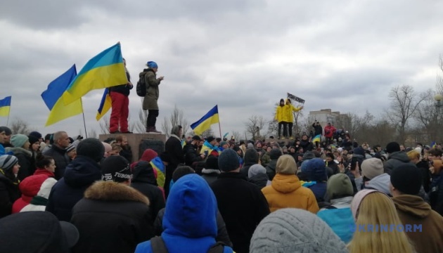 Kherson c'est l'Ukraine ! Rassemblement de masse organisé dans la ville