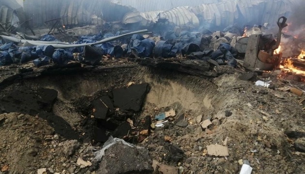 ППО збила ракету «Калібр» над селом на Київщині — горять склади