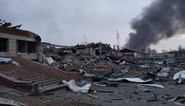 International Center for Peacekeeping in Lviv region fired by planes from Russia’s Saratov. 9 people killed