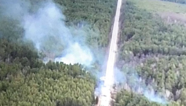 Column of Russians destroyed in Chernihiv region