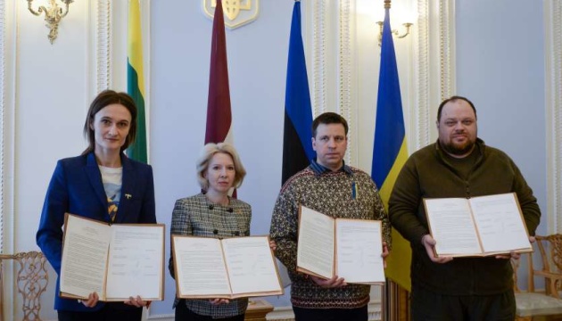 Голови парламентів України і країн Балтії підписали заяву про об’єднання зусиль проти російської агресії