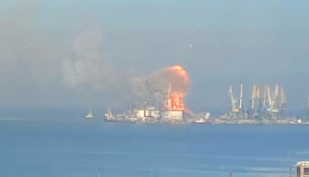 General Staff update: Not Orsk but Saratov landing ship destroyed at Berdiansk Port